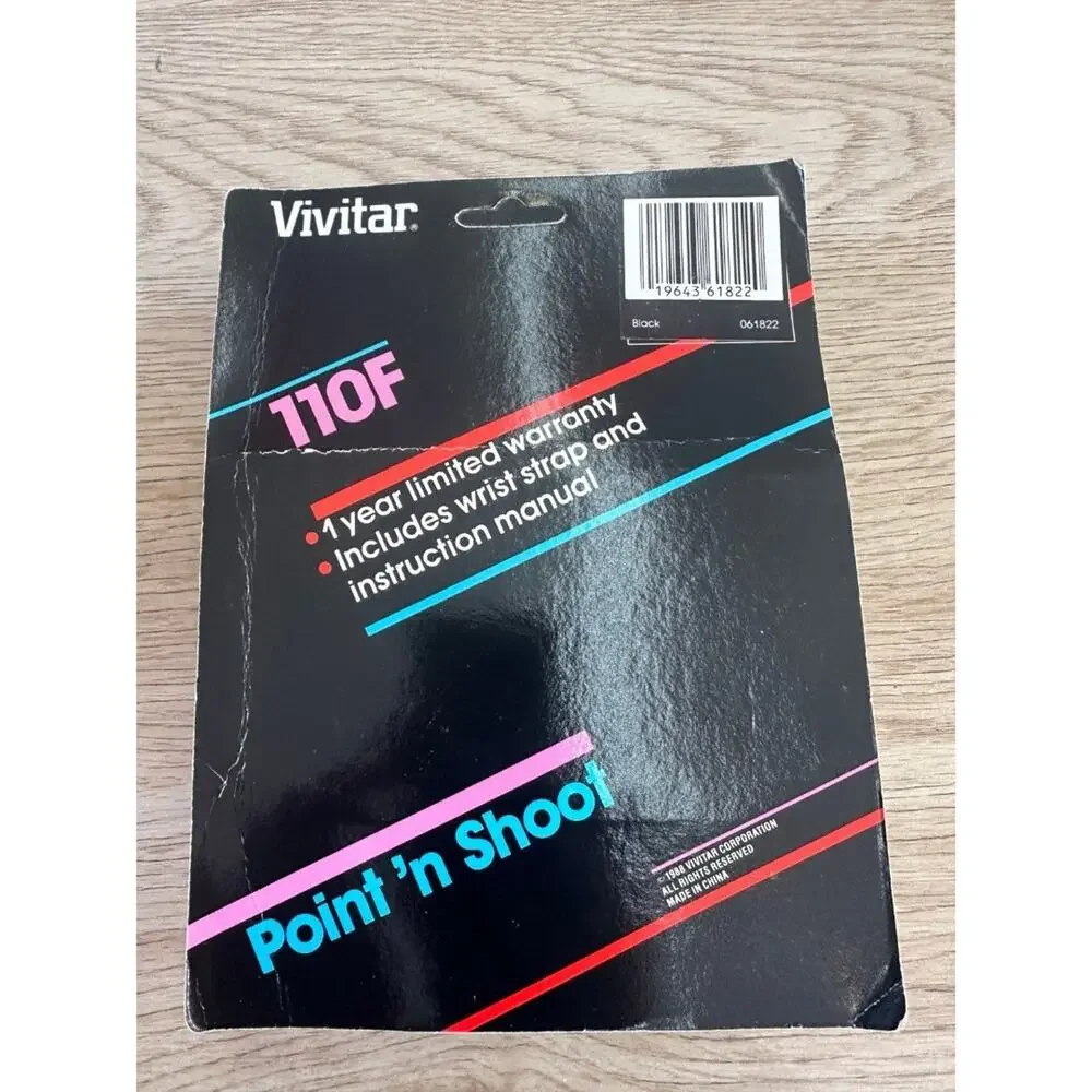 VINTAGE Vivitar Model 110-F Point and Shoot Flash Camera RARE NEW, SEALED